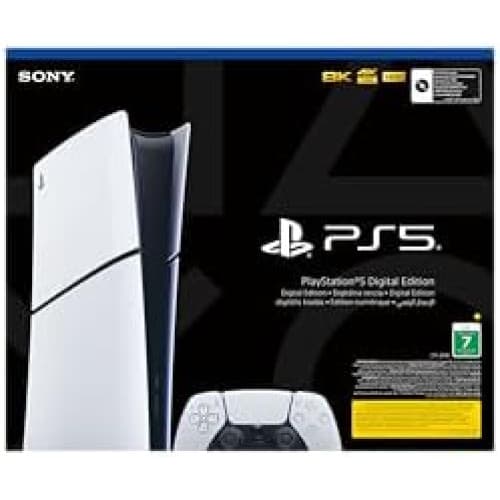Sony PlayStation 5 Digital Console (New 2023 Slim Model)- UAE Version, 1 Year Manufacturer Warranty