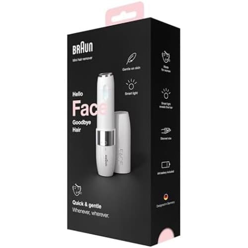 Braun Face Mini Hair Remover FS1000, Electric Facial Hair Removal for Women