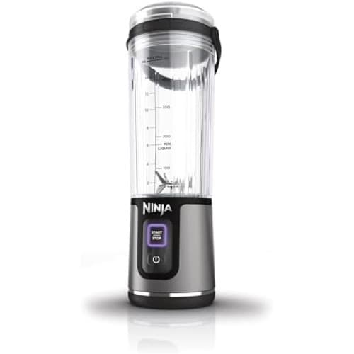 Ninja Blast BC151EUBK Wireless Blender, Portable, USB-C Rechargeable, 18 Ounces with Leak-proof Sip Lid, Powerful, Lightweight, Black