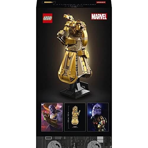 LEGO 76191 Marvel Infinity Gauntlet Set, Collectible Thanos Glove with Infinity Stones, Collectible Avengers Gift for Men, Women, Him, Her, Model Kits for Adults to Build