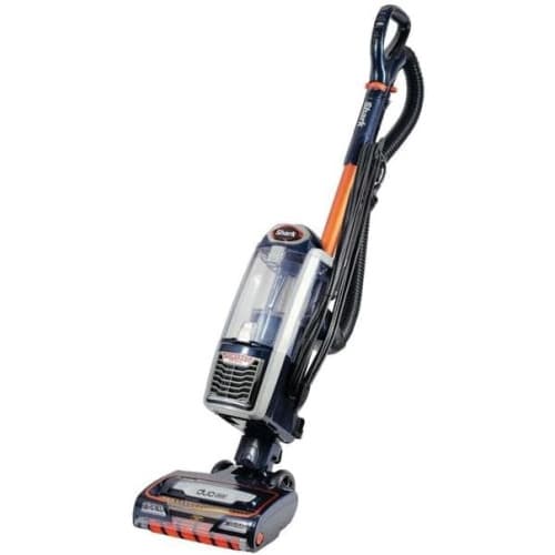 Shark Corded Upright Vacuum Cleaner,0.83L with Anti Hair Wrap Technology & Duo Clean, Pet Model, LED Headlights, 8m Cord, 750W, 2 Attachments, Navy/Orange, NZ801MET