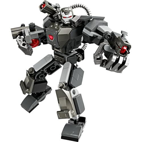 LEGO Marvel War Machine Mech Armour, Buildable Toy Action Figure for Kids with 3 Stud Shooters, Legendary Character from the MCU, Gifts for Boys and Girls Aged 6 Plus Years Old 76277