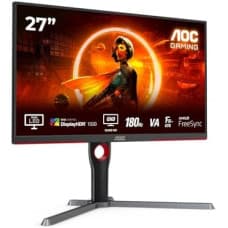 AOC Gaming Q27G3XMN - 27 Inch QHD Monitor, Mini LED, 180Hz, 1ms, GTG, HDR1000, Height Adjust, G-manu (2560 x 1440, 700 cd/m, HDMI 2.0 / DP 1.4)