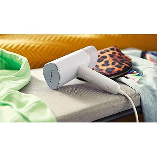 Philips Compact Handheld Steamer 3000 Series - 1000W - 20g/min Continuous Steam - 2M Cord Length - 120ML - Compact & Foldable - White - STH3020/16