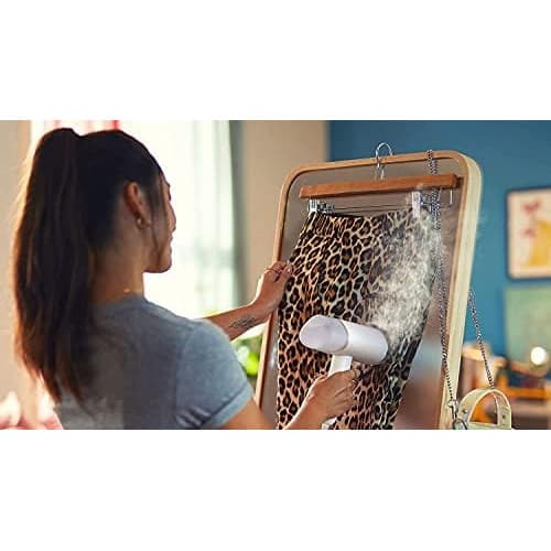 Philips Compact Handheld Steamer 3000 Series - 1000W - 20g/min Continuous Steam - 2M Cord Length - 120ML - Compact & Foldable - White - STH3020/16