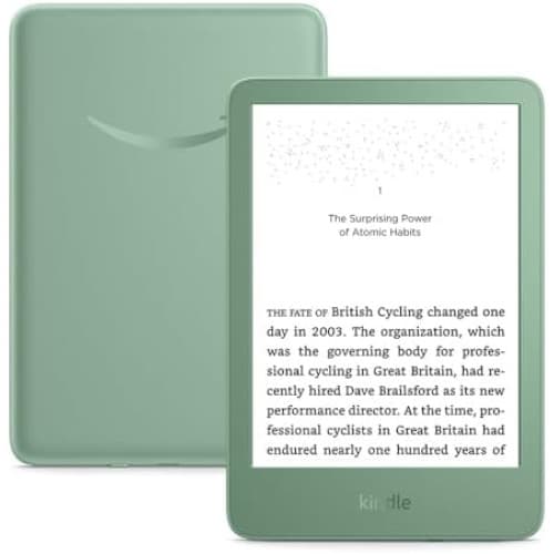 Amazon Kindle (16 GB) - Lightest and most compact Kindle, with glare-free display, faster page turns, adjustable front light, and long battery life - Matcha