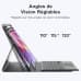 Muzz Bluetooth Keyboard Case with Trackpad for Xiaomi Redmi Pad Pro 12.1 Inch Tablet, Black, Arabic & English with pencil Holder