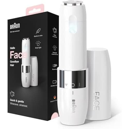 Braun Face Mini Hair Remover FS1000, Electric Facial Hair Removal for Women