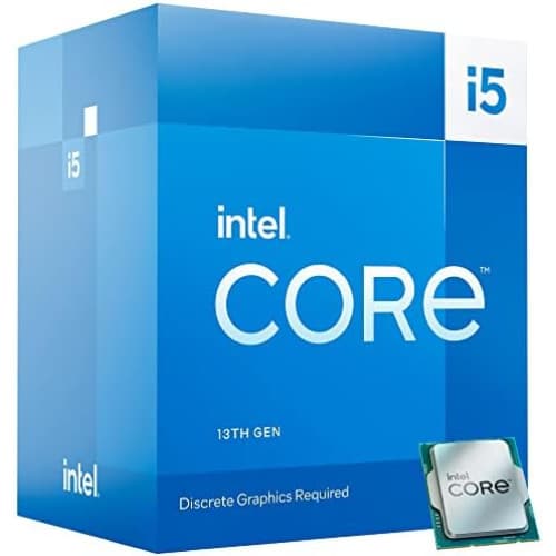 Intel Core i5-13400F Desktop Processor 10 cores (6 P-cores + 4 E-cores) 20MB Cache, up to 4.6 GHz (BX8071513400F)