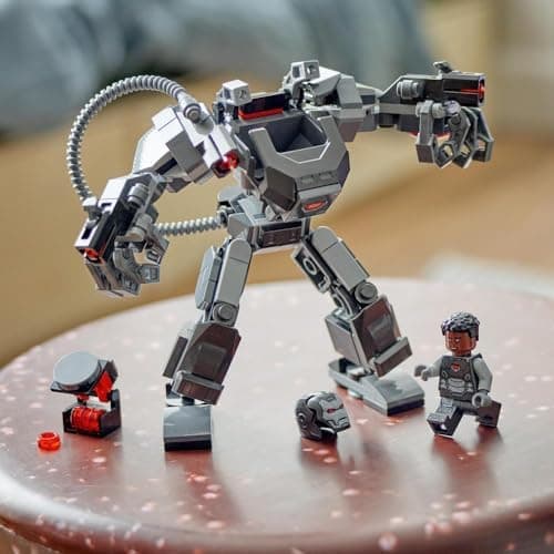 LEGO Marvel War Machine Mech Armour, Buildable Toy Action Figure for Kids with 3 Stud Shooters, Legendary Character from the MCU, Gifts for Boys and Girls Aged 6 Plus Years Old 76277