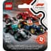 LEGO Minifigures F1 Collectible Race Cars Toys - Get 1 of 12 Mini Car Models with Drivers Helmets & Moving Wheels - Formula 1 Teams incl. Ferrari, Mercedes, McLaren, Red Bull - Mystery Box - 71049