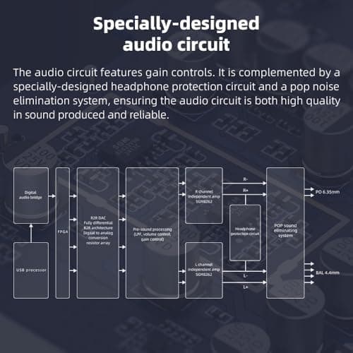FIIO K11 Compact Desktop R2R architecture DAC and Headphone Amplifier (Black)