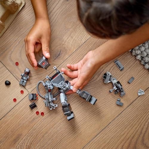 LEGO Marvel War Machine Mech Armour, Buildable Toy Action Figure for Kids with 3 Stud Shooters, Legendary Character from the MCU, Gifts for Boys and Girls Aged 6 Plus Years Old 76277
