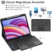 Muzz Bluetooth Keyboard Case with Trackpad for Xiaomi Redmi Pad Pro 12.1 Inch Tablet, Black, Arabic & English with pencil Holder