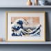 LEGO 31208 Art Hokusai – The Great Wave, 3D Japanese Wall Art Craft Kit, Framed Ocean Canvas, Creative Activity, Gifts for Adults, DIY Home, Office Decor