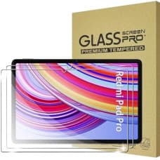 FDHYFGDY 2 Pack Xiaomi Redmi Pad Pro Screen Protector Tempered Glass, Scratch-Resistant, Bubble Free, 9H Hardness, HD Screen Protector