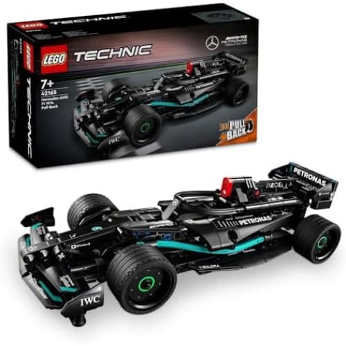 LEGO Technic Mercedes-AMG F1 W14 E Performance Pull-Back Race Car Toy for Kids, Boys and Girls aged 7 Plus Years Old, Pull-Back Model Vehicle Set, Bedroom Decoration, Birthday Gift Idea 42165