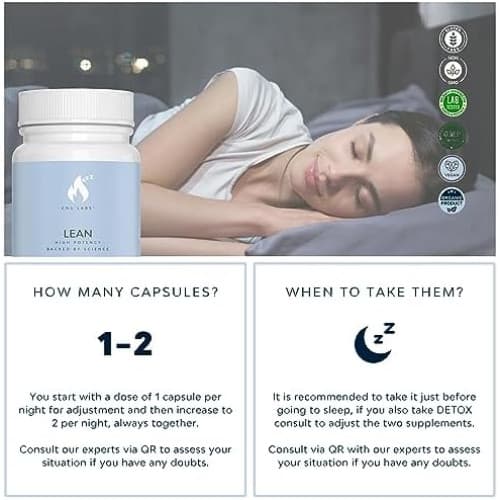 L Carnitine Fat Burner LEAN, Night Shred, Night time Fat Burner, Weight Loss Pills That Work Fast, Fat Burners for Women Weight Loss, Diet Pills That Work for Women & Men, Caffeine-Free, 100% Natural