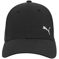 Puma Men Evercat Alloy Stretch Fit Cap Baseball, Black/Silver, L-XL