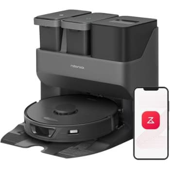 roborock S7 Max Ultra RobotVacuum Cleaner with Auto Mop Washing/AutoDust Emptying/WarmAirDrying/AutoTankRefilling/DockSelf-cleaning Vacuum Cleaner(5500 Pa Active Obstacle Avoidance, App/Voice Control)