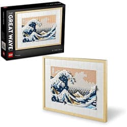 LEGO 31208 Art Hokusai – The Great Wave, 3D Japanese Wall Art Craft Kit, Framed Ocean Canvas, Creative Activity, Gifts for Adults, DIY Home, Office Decor