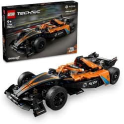 LEGO Technic NEOM McLaren Formula E Race Car Toy for 9 Plus year Old Kids, Boys & Girls, Model Pull-Back Vehicle Building Set, Kids' Bedroom Decoration, Birthday Gift Idea 42169